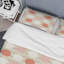 Ensemble de housse de couette en microfibre crème / brun 3 pièces