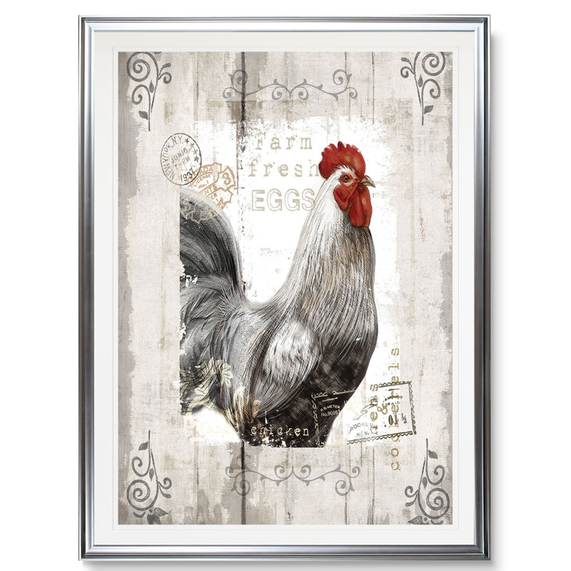 «Farm Fresh», reproduction, H 36 po x l 26 po x P 1,5 po, Cadre argenté