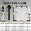 Porte coulissante intérieure double à 4 treillis de style garde-robe H 84 po, porte de grange pliable pour garde-manger et garde-robe avec trousse de quincaillerie d'installation-110651692