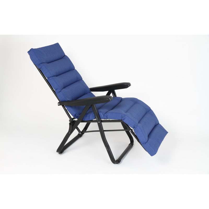 Bucky 153cm Long Reclining Zero Gravity with Cushions, Blue