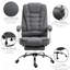 Chaise avec repose-pieds, lin, gris foncé pour une journée de travail confortable