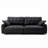 Oversized Sectional Couches for Living Room Adjustable Backrest 31.5" Seat Depth Semi-Reclining Pu Leather Cloud Couch Sleeper Sofa Adjustable Back Chaise Detachable Sailboat Sofa (Black, 91"- 2 Seat)-1189098100-1189098103