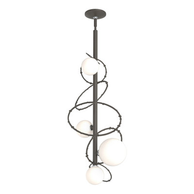 Olympus Vertical Pendant - Opal Glass