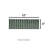 Hashi 4" x 12" Kit Kat Fluted Glossy Wall Tile-95023635
