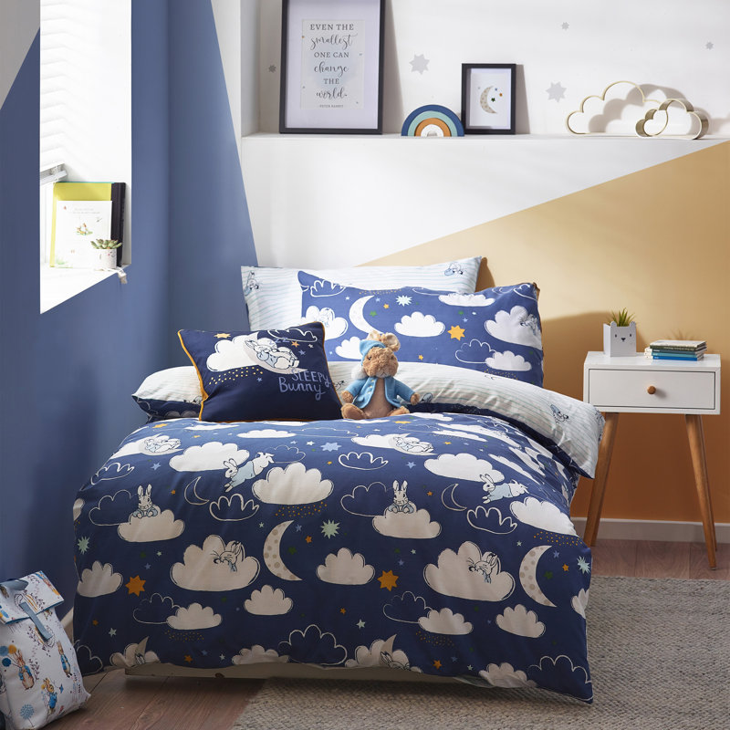 Sleepy Head Peter Rabbit 144 TC, Blue, Single