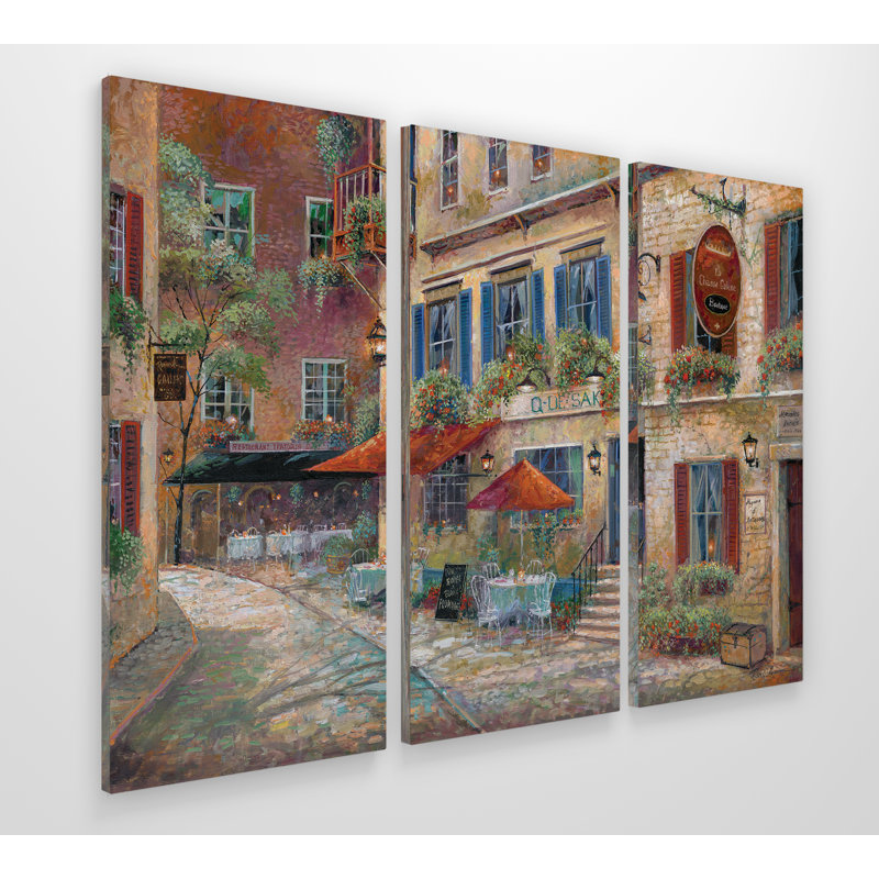 « la chasse galerie, », reproduction de peinture à l’acrylique à multiples images sur toile tendue, H 40 po x l 60 po