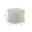 Deilkes 16" Modern & Contemporary Corduroy Square Pouf with Non-Slip Stability, Lightweight Polystyrene Bead Filling-1432607691