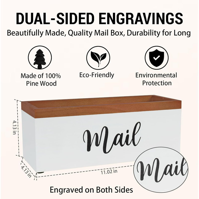 Organisateur de courrier Rustic Farmhouse