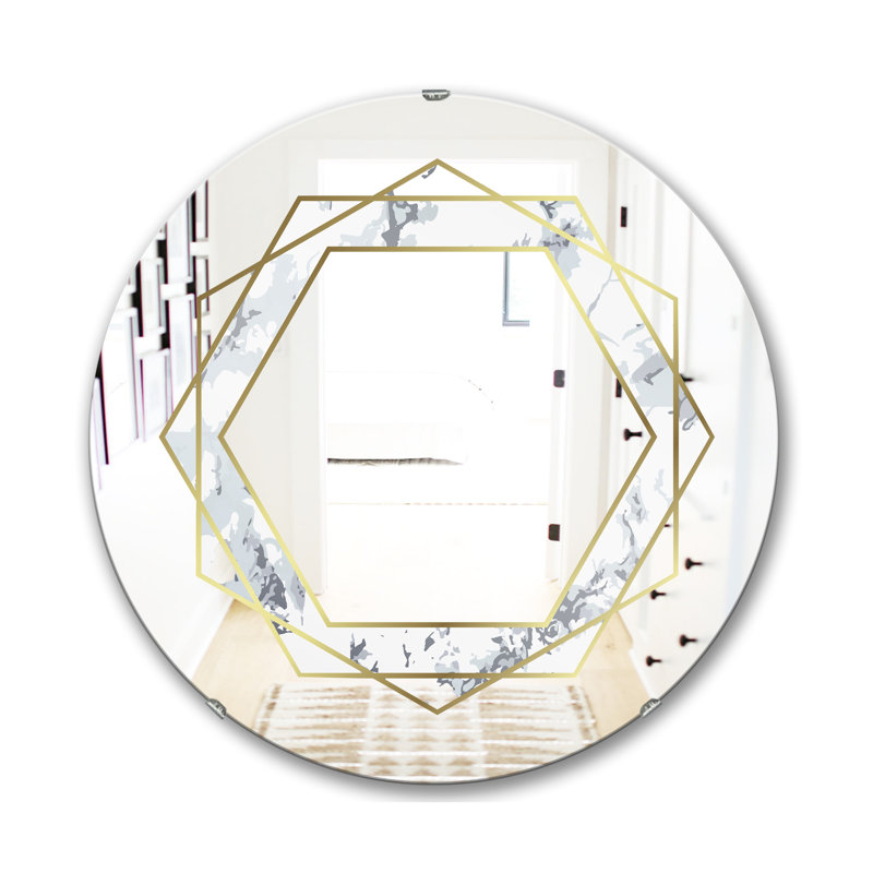 Miroir d'appoint Marble Diamond 1, H 31,5 po x l po