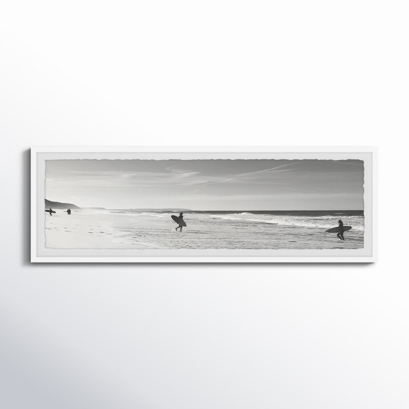 «Surfing Is Life», impression panoramique sur cadre photo, H 15 po x l 45 po