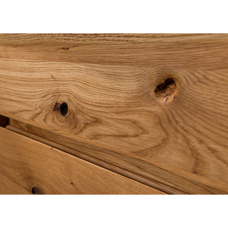 210 Cm Wide 4 Drawer Solid Wood Sideboard