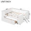 Lit plateforme double avec garde-corps et tiroir, blanc-1839432468-1839432469