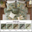Ensemble d'édredon floral 7 pièces Cal King Vin, vert-134097363-134097364