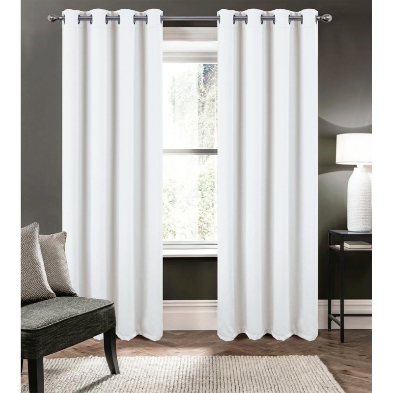 Oakley Embossed Blackout Grommet Panel 84" White, 52" W x 84" L, White