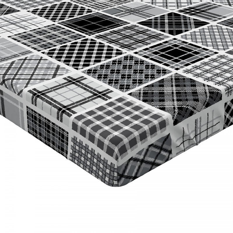 Microfiber Striped Fitted Sheet, Twin Fitted Sheet