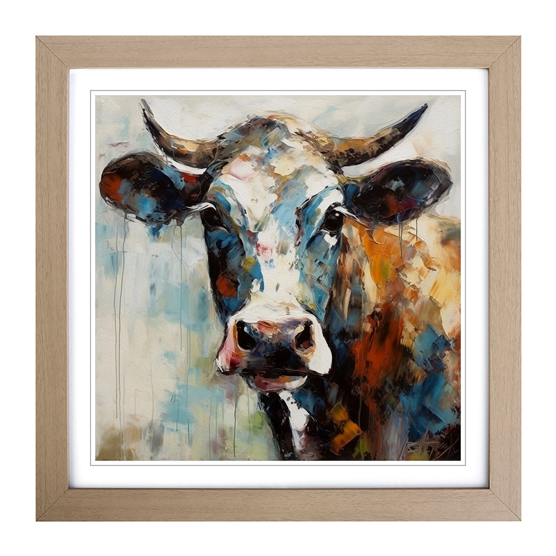 Single Picture Frame Print on Wood, Oak