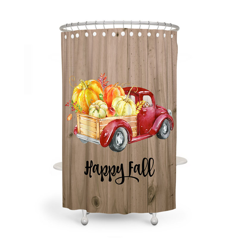 Rideau de douche simple East Harptree, H 93 po x l 70 po
