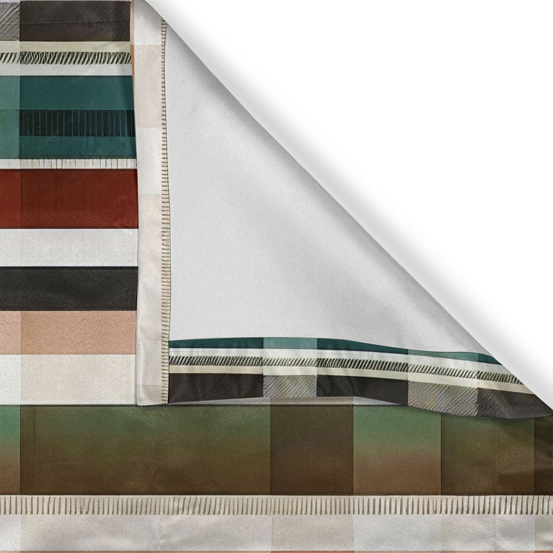 Striped Tailored Window Valance, 54" W x 18" L