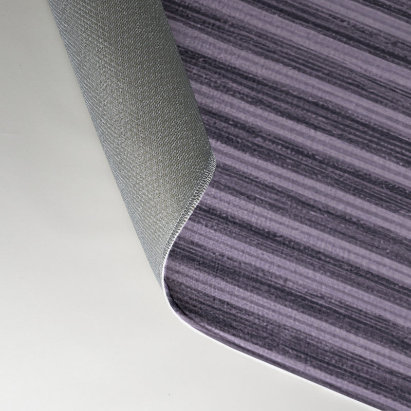 HorizontalStripes Purple Indoor and Outdoor Area Rug, Rectangle 9' x 12'