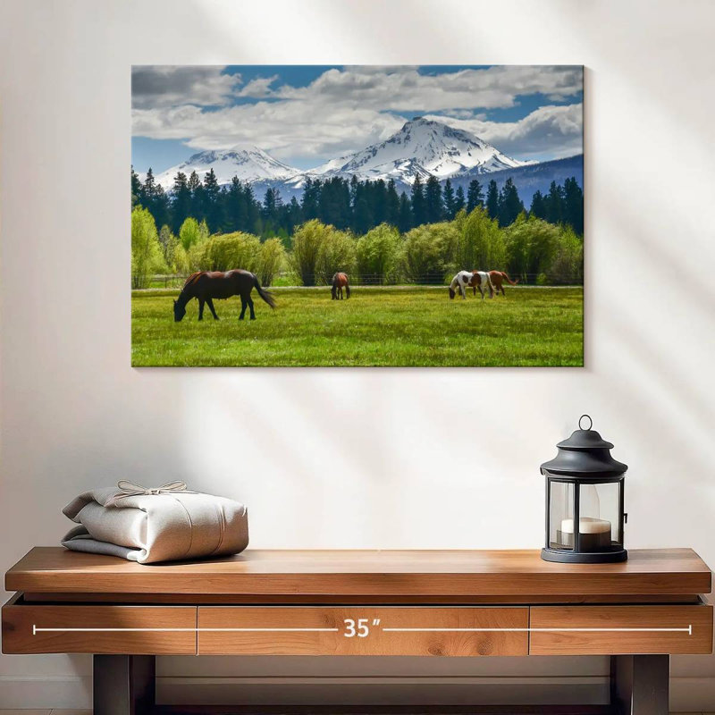 Chevaux Alvord Cascade Range, H 16 po x l 24 po