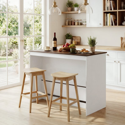 117 cm W Kitchen Island with