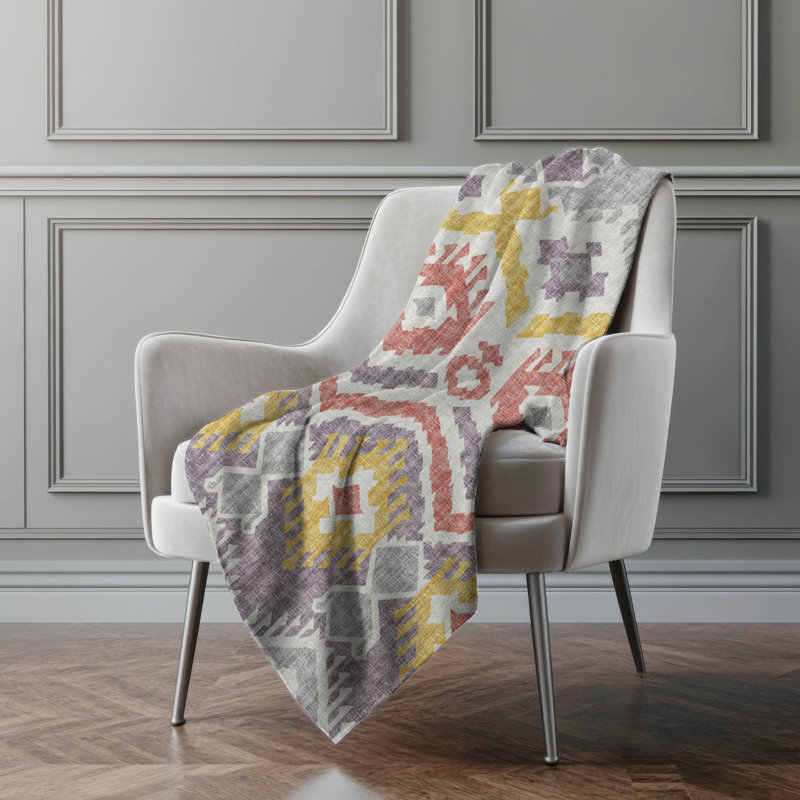 Jeté Sherpa Boho Addison, Mauve