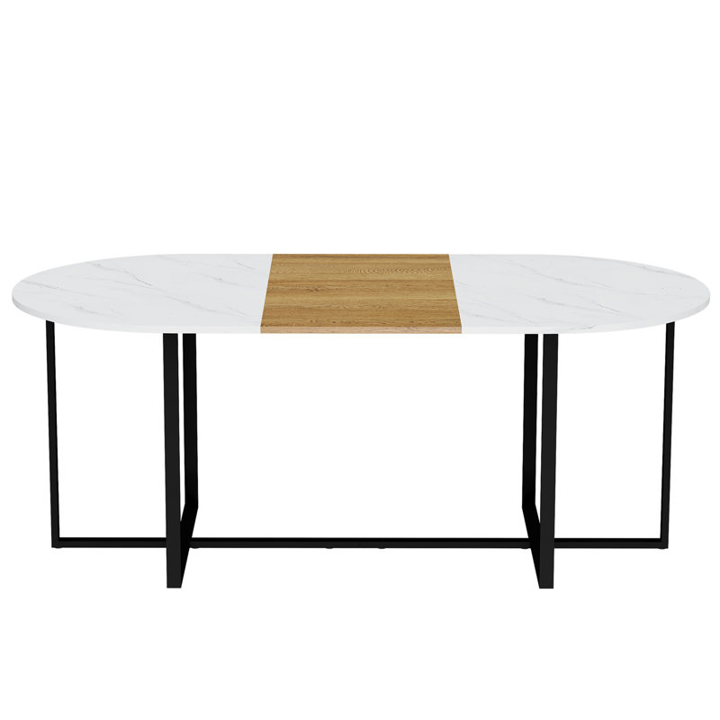 Table de salle à manger, Blanc, bois