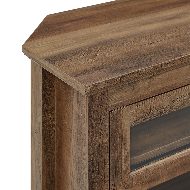 Ralana 44" Corner TV Stand for TVs up to 50", Rustic Oak