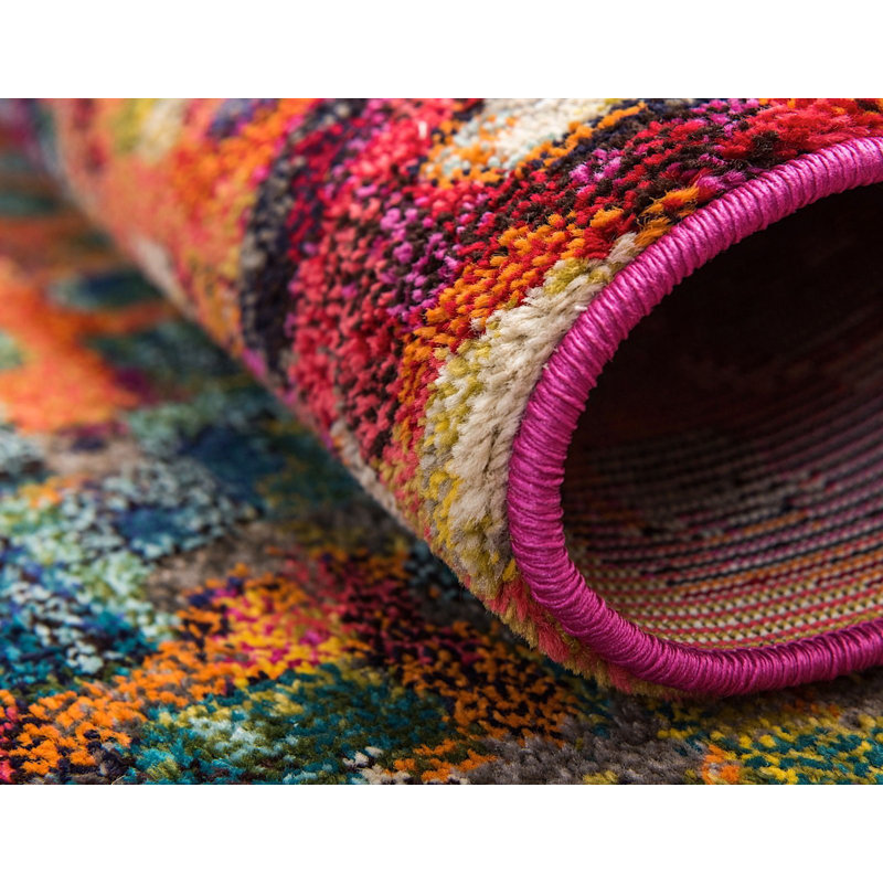 Meadow Geometric Multicolor Area Rug, Rectangle 10' x 13'
