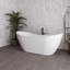 Baignoire autoportante 71 po blanc brillant avec drain interne Streamline-108964564