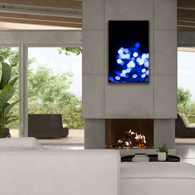Toile épique «Bokeh Blue Cluster 1» par Life BeautifuLEE, graffiti épique, 26 po x 40 po, H 40 po x l 26 po