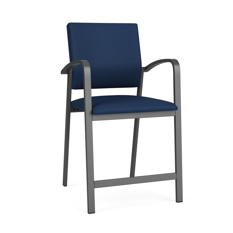 Chaise en métal Newport, Bleu impérial Patriot Plus, Charcoal