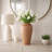 Vases Pottery Terracotta Handcrafted Design with Textured Rim and Tapered Body for Contemporary Versatile Decor-360472693