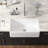 33"L x 20"W Farmhouse Apron Ceramic Kitchen Sink  Rectangular Single Bowl Kitchen Sink