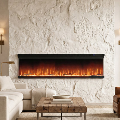3-Sided Modern Electric Fireplace with Smart Wi-Fi app/Remote Control