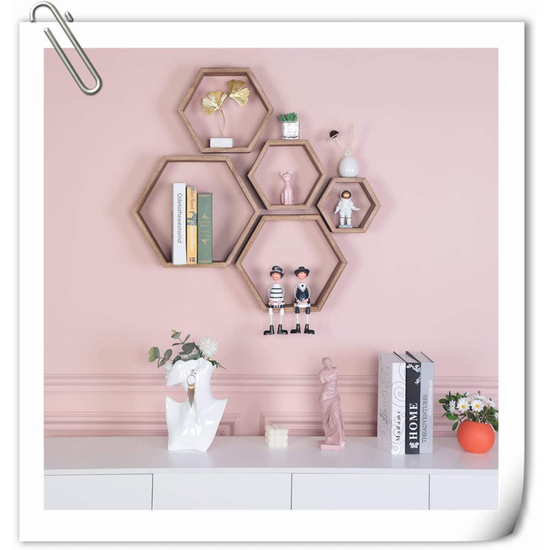Ensemble de 5 tablettes Chakera, Bois naturel