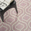 Tapis rose / ivoire à motif géométrique Kardinya-1530484195