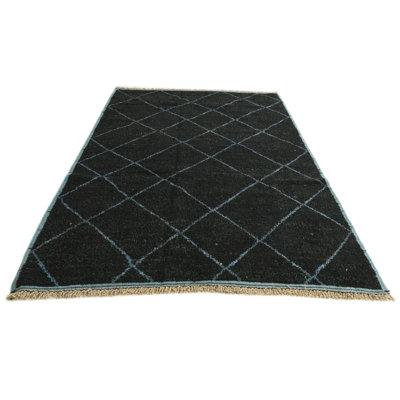 6x9 Pinson Black Rug