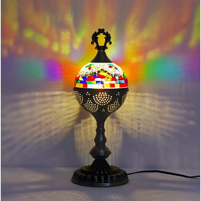 Lampe de table en verre