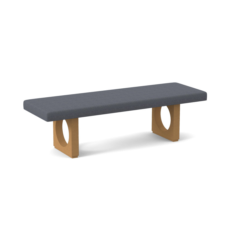 Void Upholstered Bench, Amber, Elise Harbor