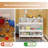 3-Tier Toy Storage & Organizer Bookshelf with Cubbies & 2 Removable Drawers - Kids Room Multi-Functional Storage Solution-1052874873