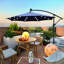 Parasol d'extérieur à énergie solaire à DEL-1132889341