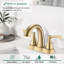 Robinet de lavabo de salle de bain central 4 po avec bonde escamotable 4 po-103250919