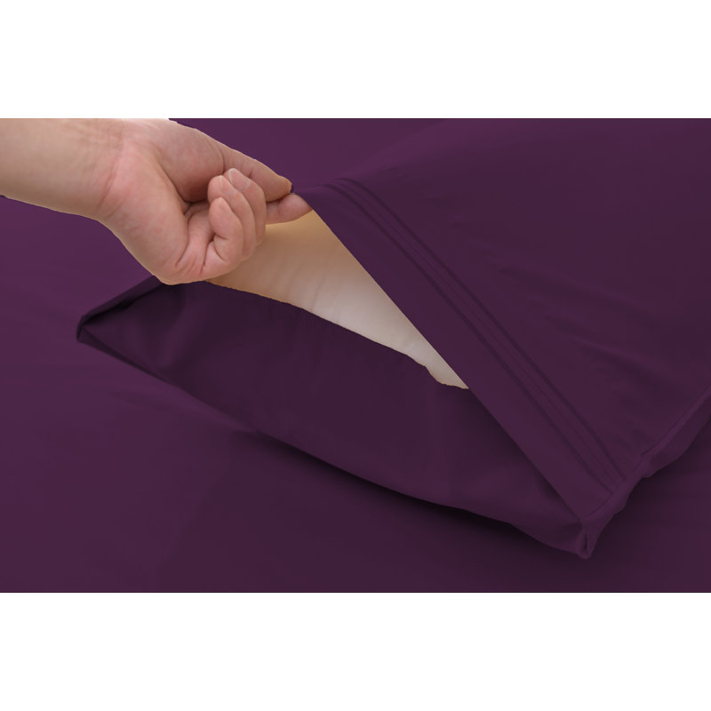1800 Thread Count Rayon from Bamboo Sheet Set, Purple, Twin XL