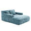 Fauteuil paresseux en chenille bleu menthe avec trois coussins - parfait pour les loisirs quotidiens dans la chambre à coucher-1570393589