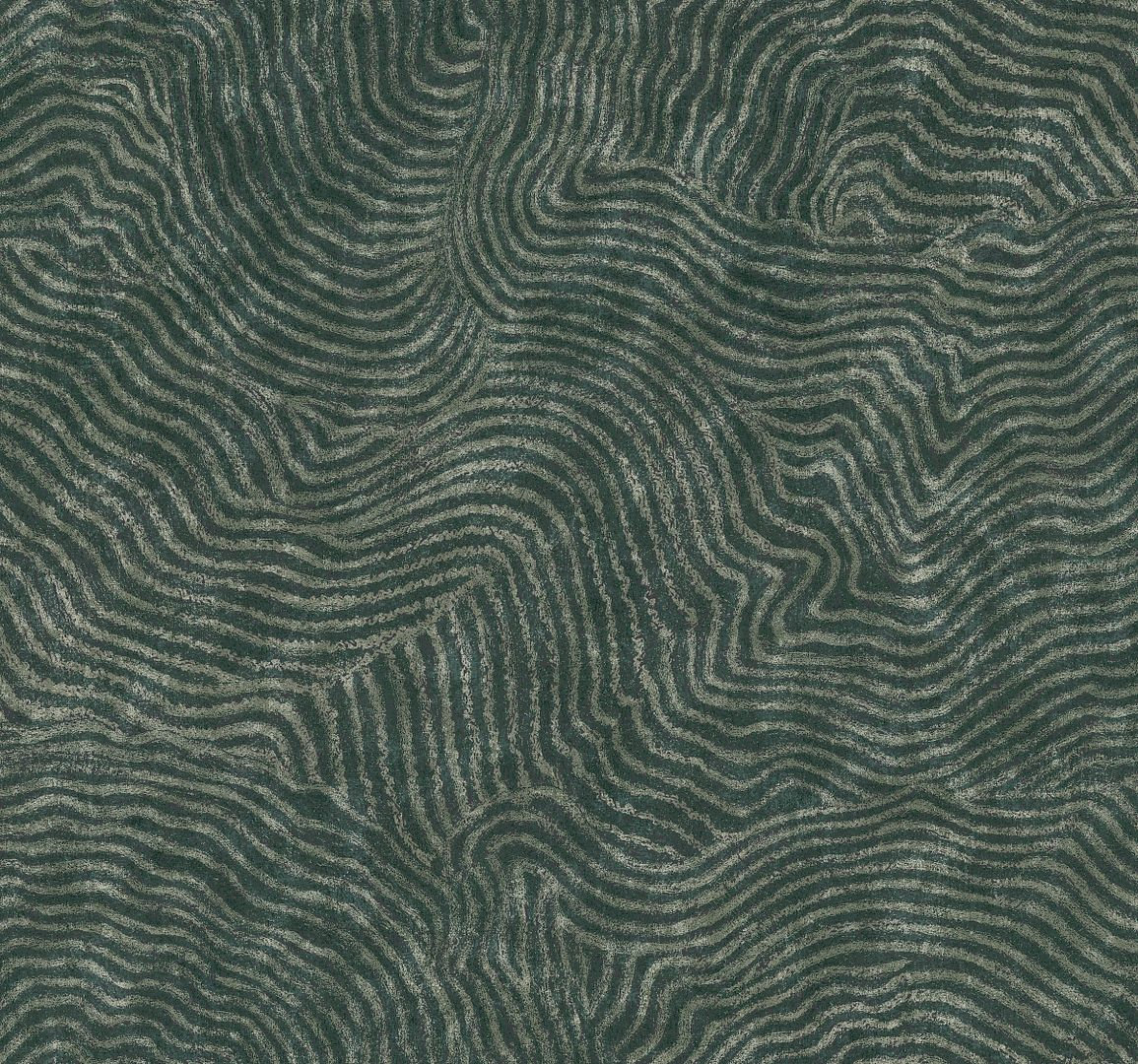 Adamsdale Modern Wallpaper, Dark Green