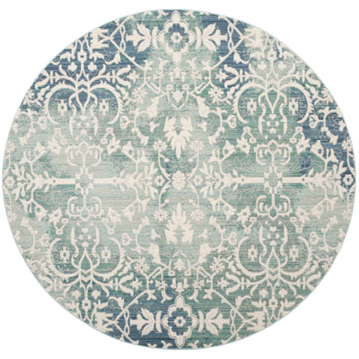 Tapis blanc / bleu Kashief