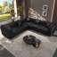 Canapé Chesterfield modulaire en forme de L de 132,5 po, canapé modulaire 5 places, canapé modulaire avec 5 coussins-988271036-988271011