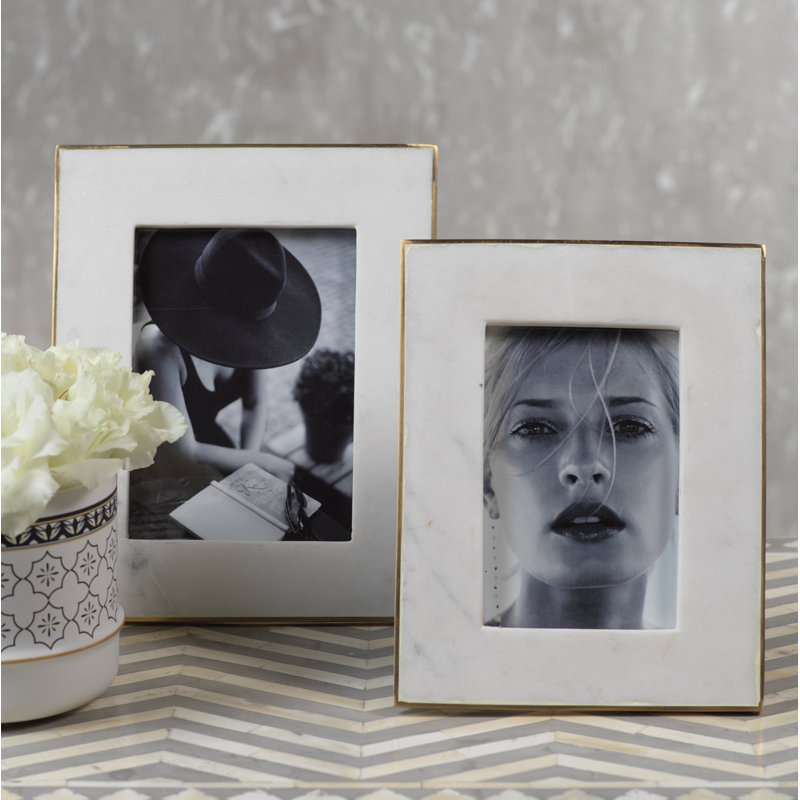 Cadre photo Gibbs matte en blanc, 4 po x 6 po