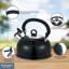 Buckingham Camping Whistling Kettle Stainless Steel with Heat-Resistant Handle 2.5 Litres-1346175241